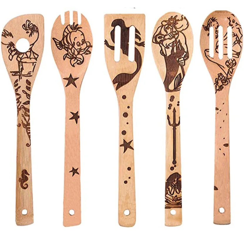 5PCS Disney Mickey Minnie Kitchen Utensils