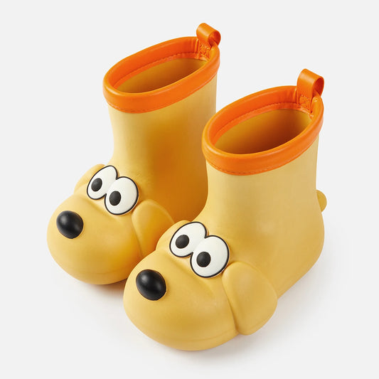 Cheerful Mario Rain Boots Shoes -Cute Puppy