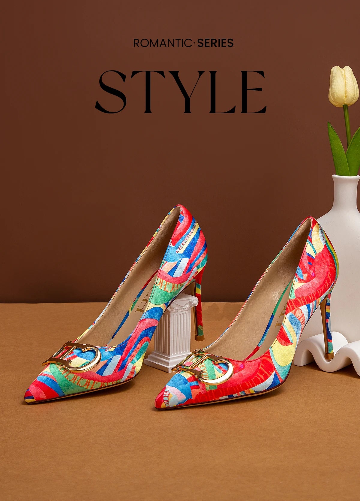 CH Exquisite Color Contrast Versatile High Heels