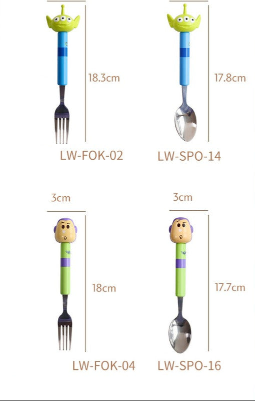 Disney Stainless Steel Spoon and Fork Set