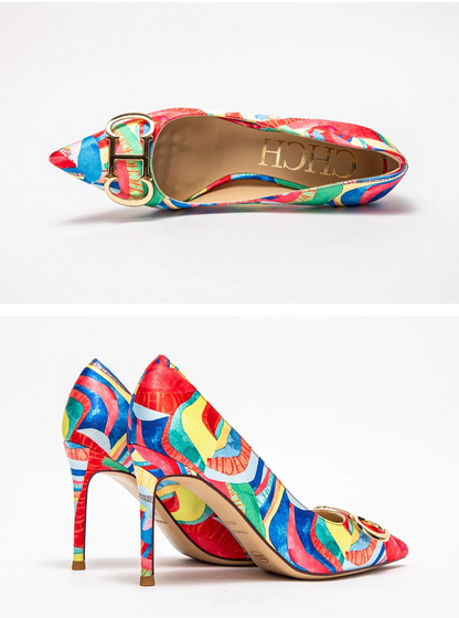 CH Exquisite Color Contrast Versatile High Heels