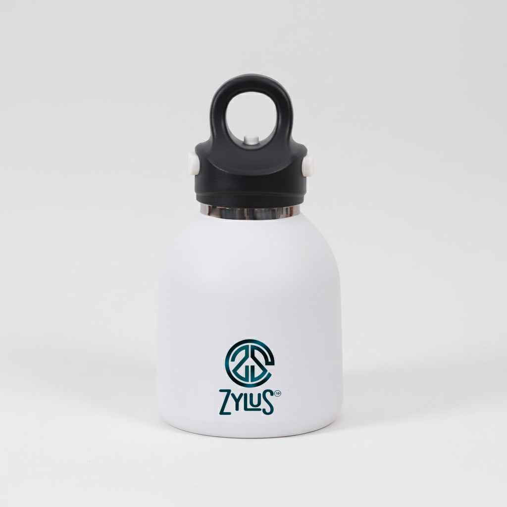 Kids Insulated Twist Free Water Bottle - White 400ml