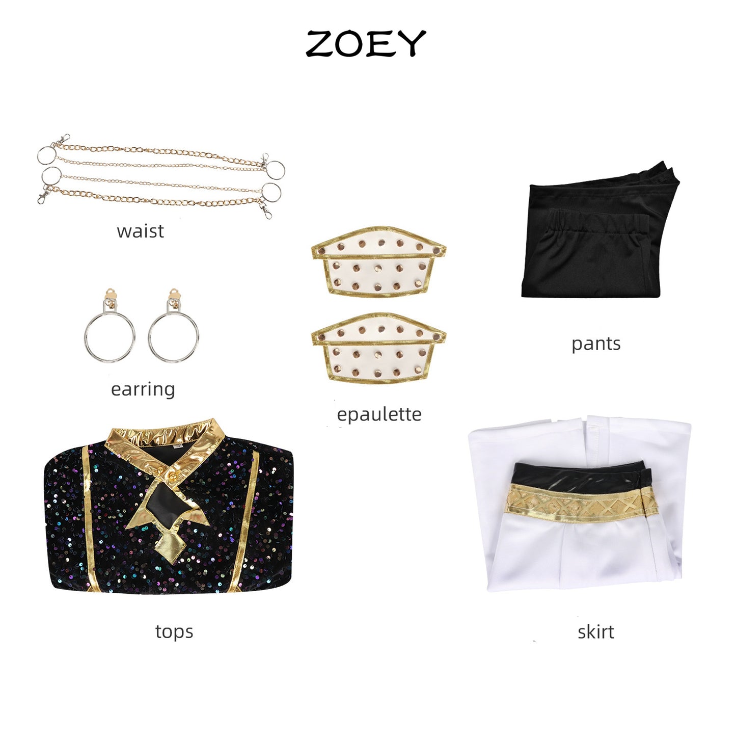 Adult K-Pop Demon Hunters Rumi Mira Zoey Cosplay Costume Set