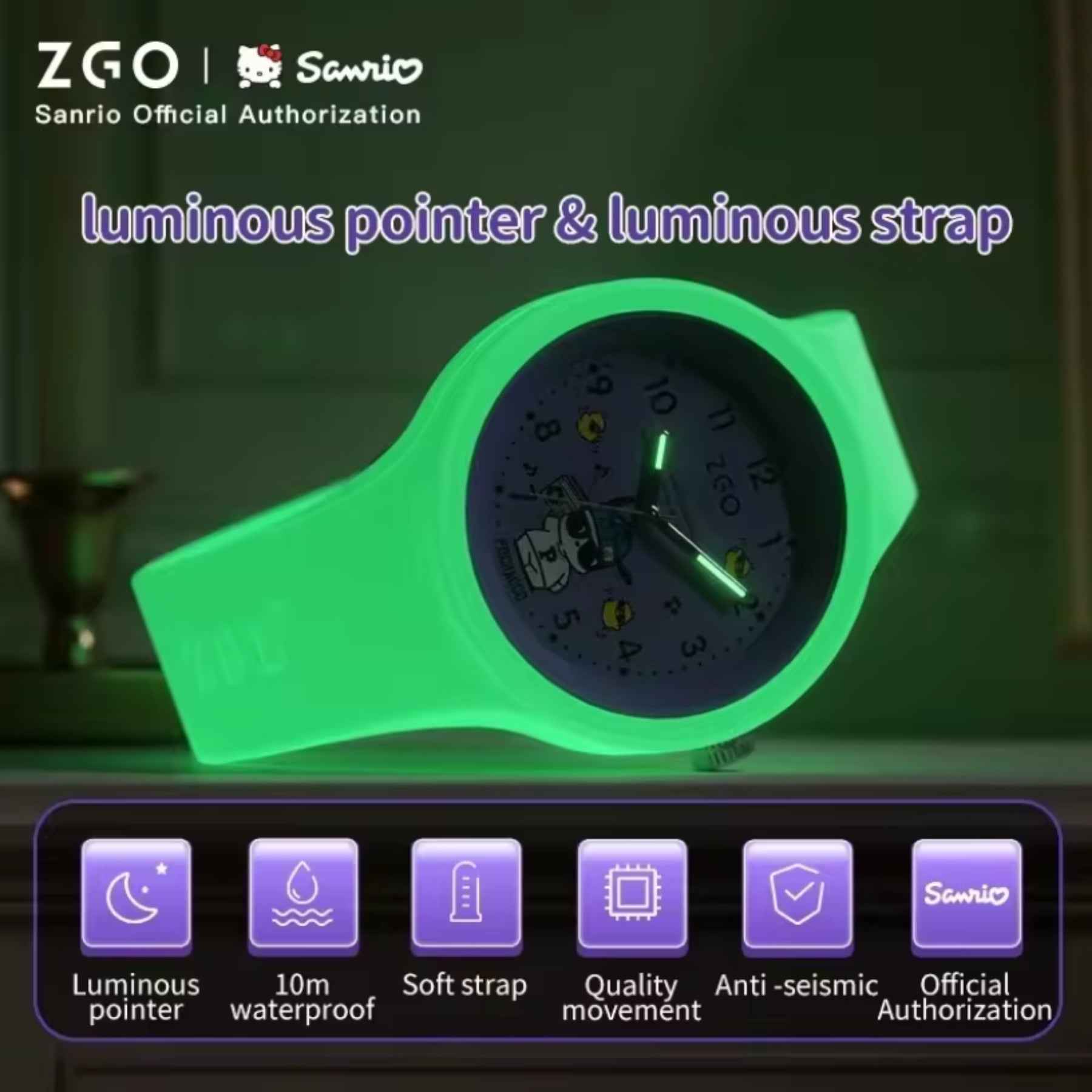 ZGO Sanrio Analog Student Watch