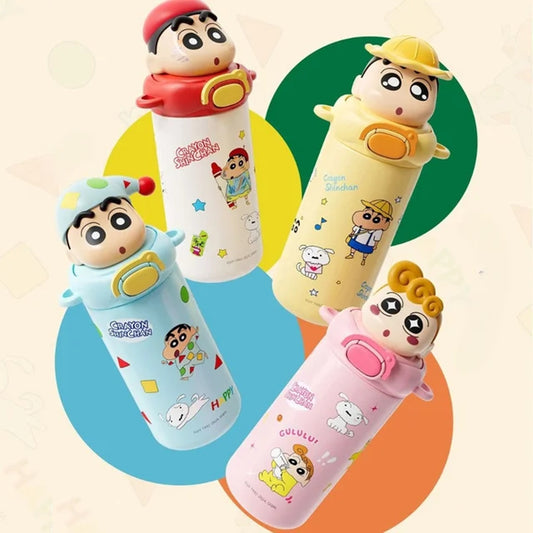 Cute Crayon Insulated Water Bottle
