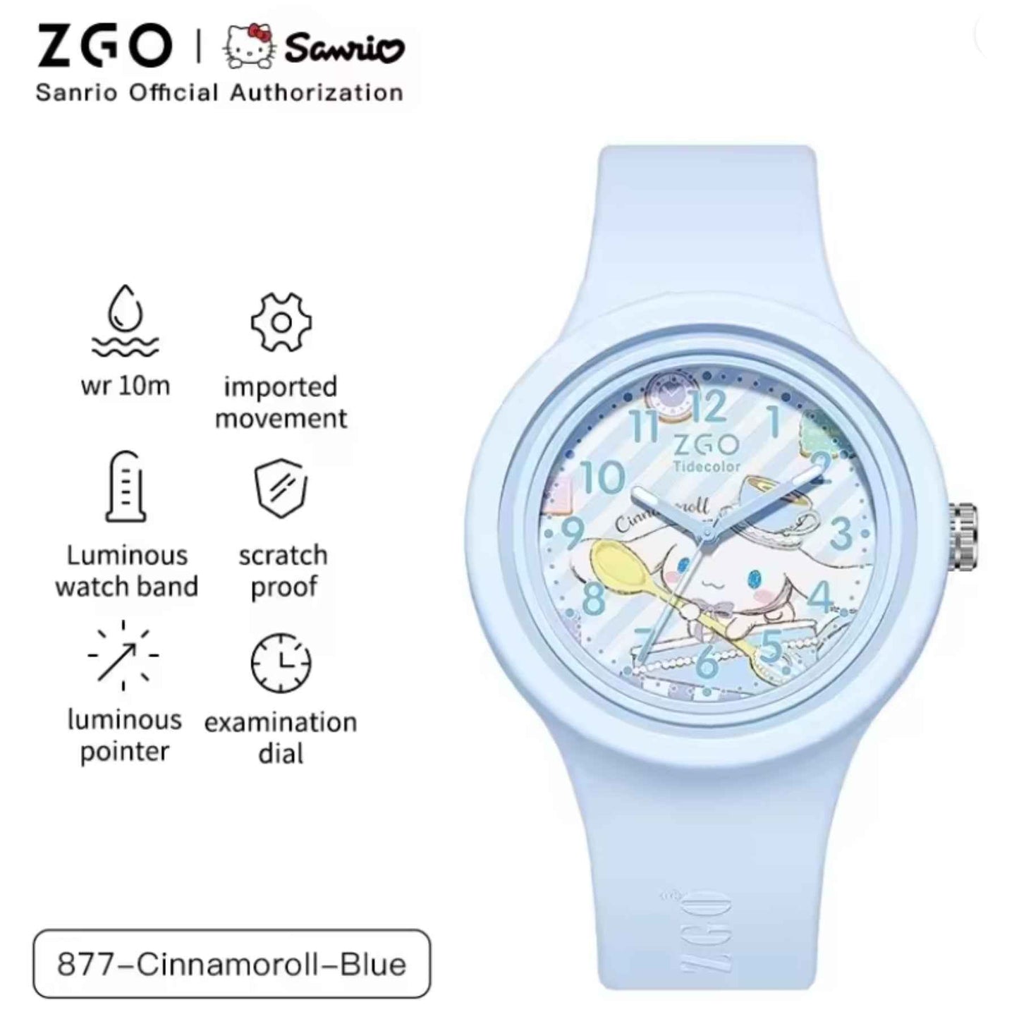 ZGO Sanrio Analog Student Watch