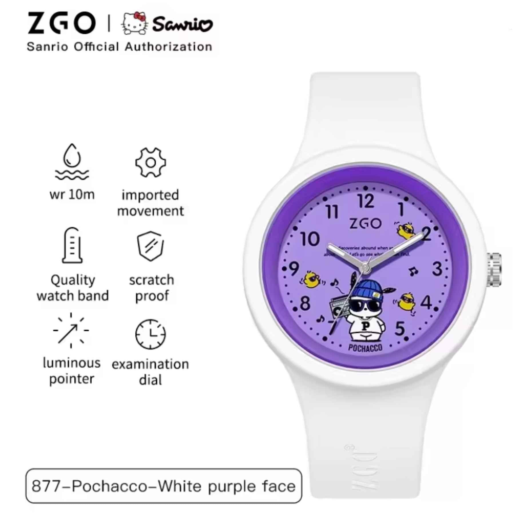 ZGO Sanrio Analog Student Watch