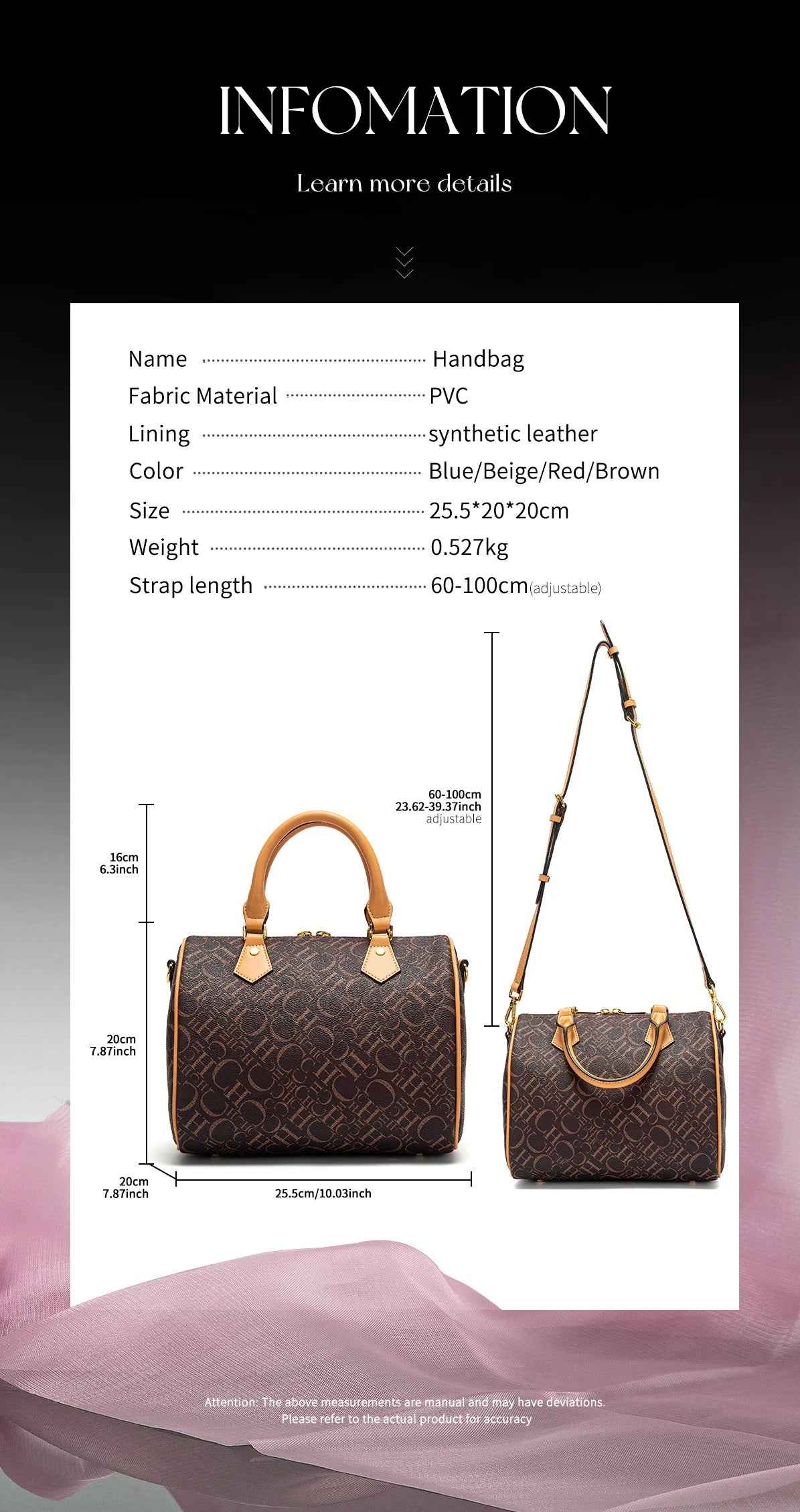 CHCH Women's Large Capacity Tote Handbag