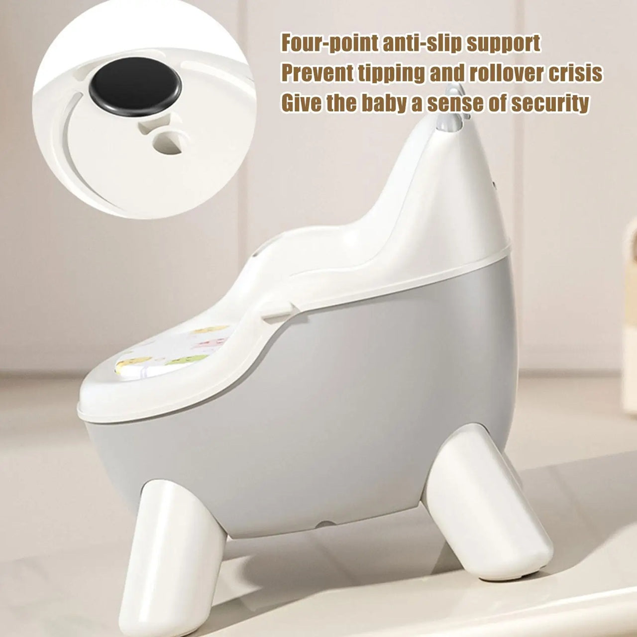 Infant Musical Booster Chair with Detachable Dining Tray & Cushion