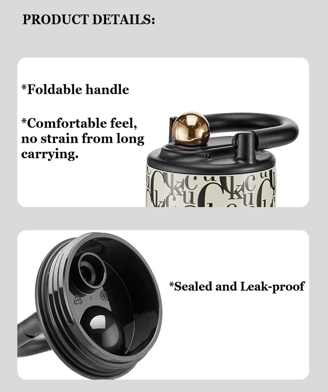 Stainless Steel Vacuum Cup Retro Fashion Water Bottle