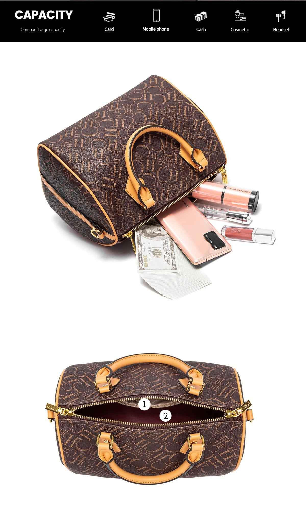 CHCH Women's Large Capacity Tote Handbag