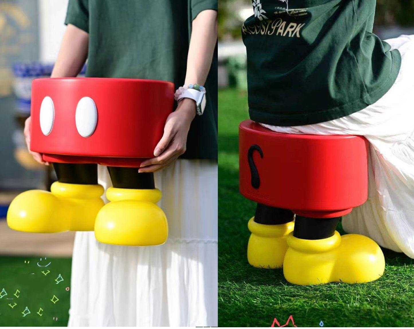 Mickey Decorative Low Stool