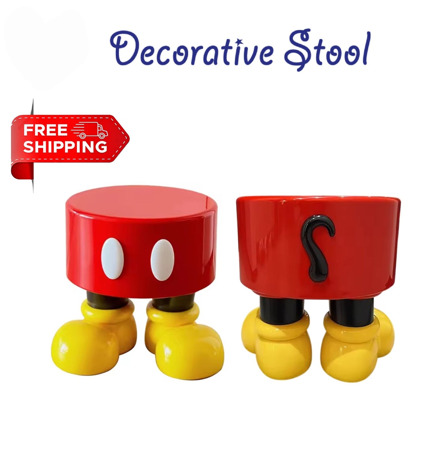 Mickey Decorative Low Stool