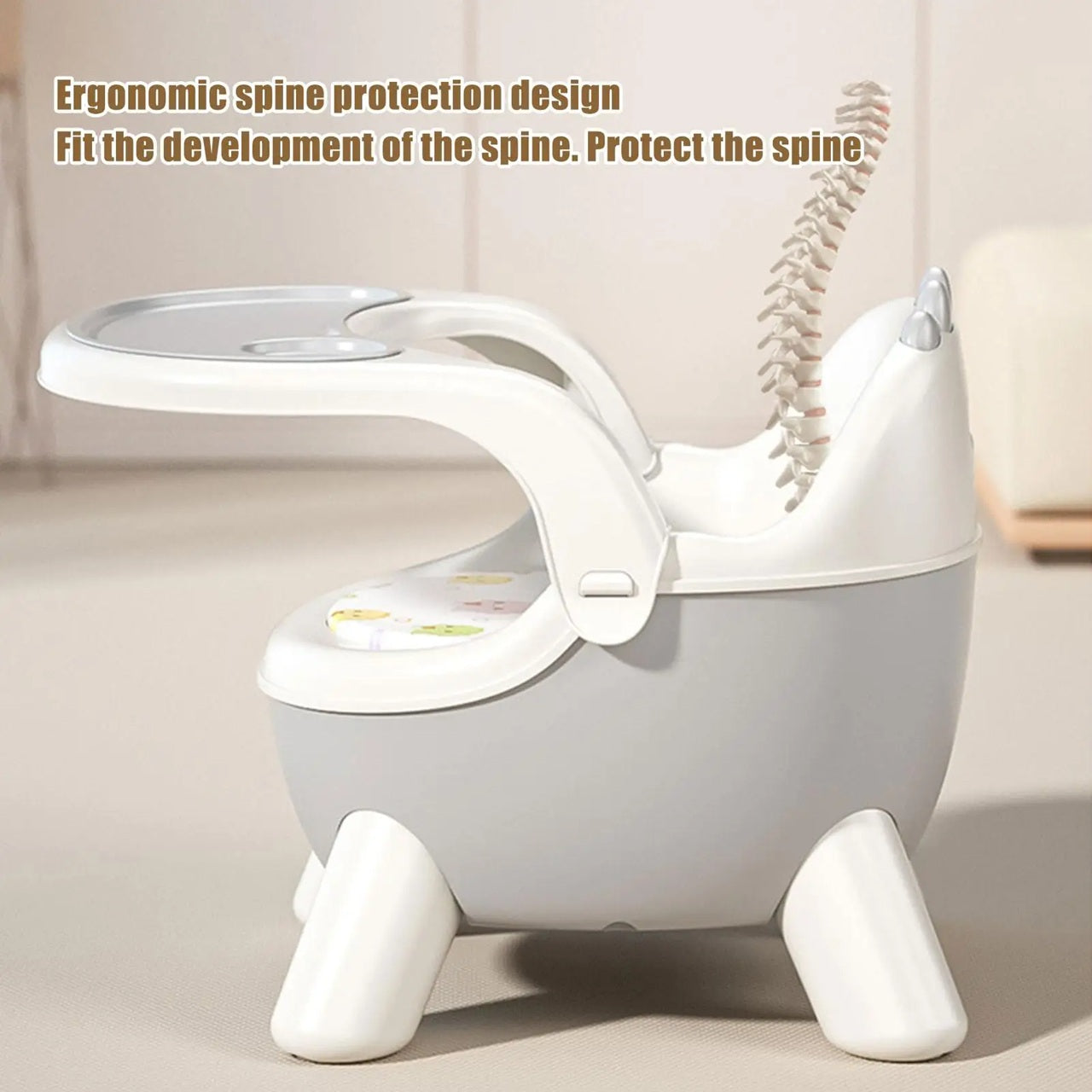 Infant Musical Booster Chair with Detachable Dining Tray & Cushion