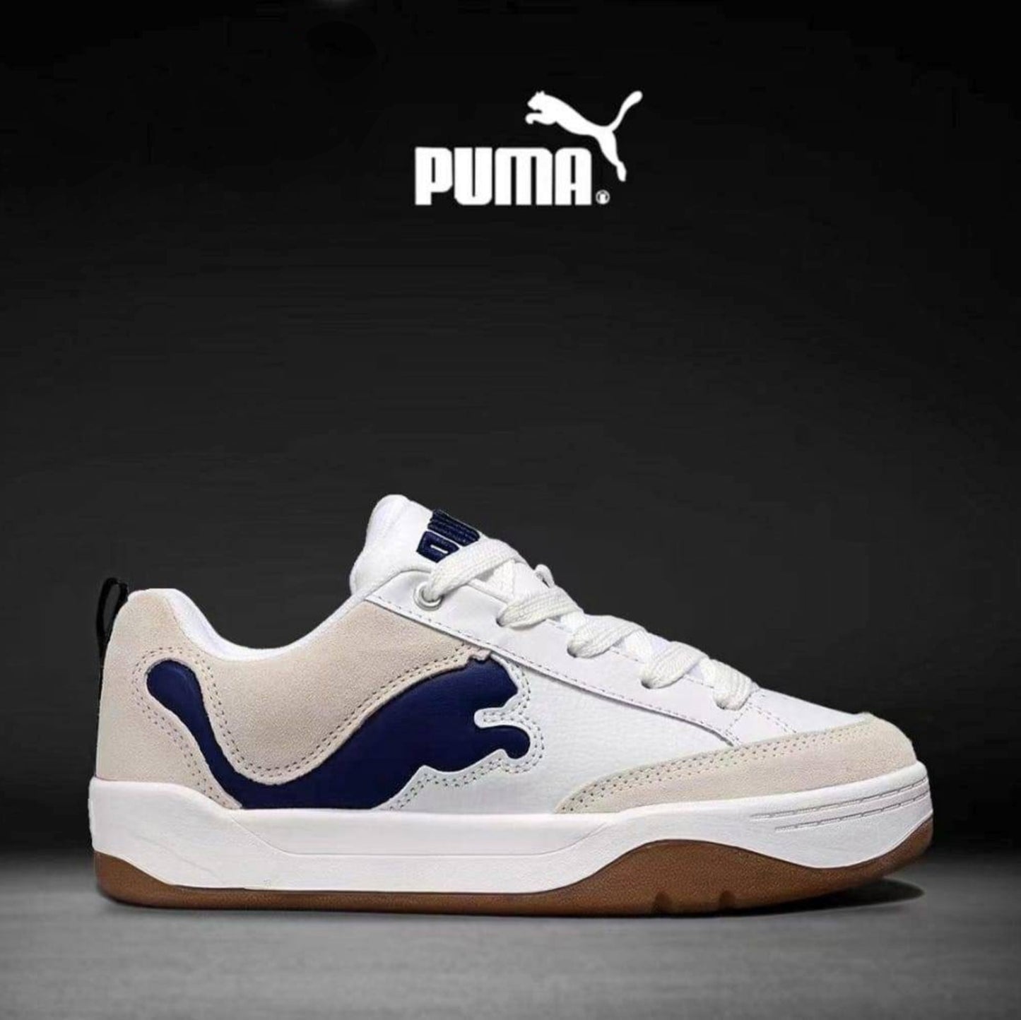 Puma Park Lifestyle SD White Navy Unisex Casual