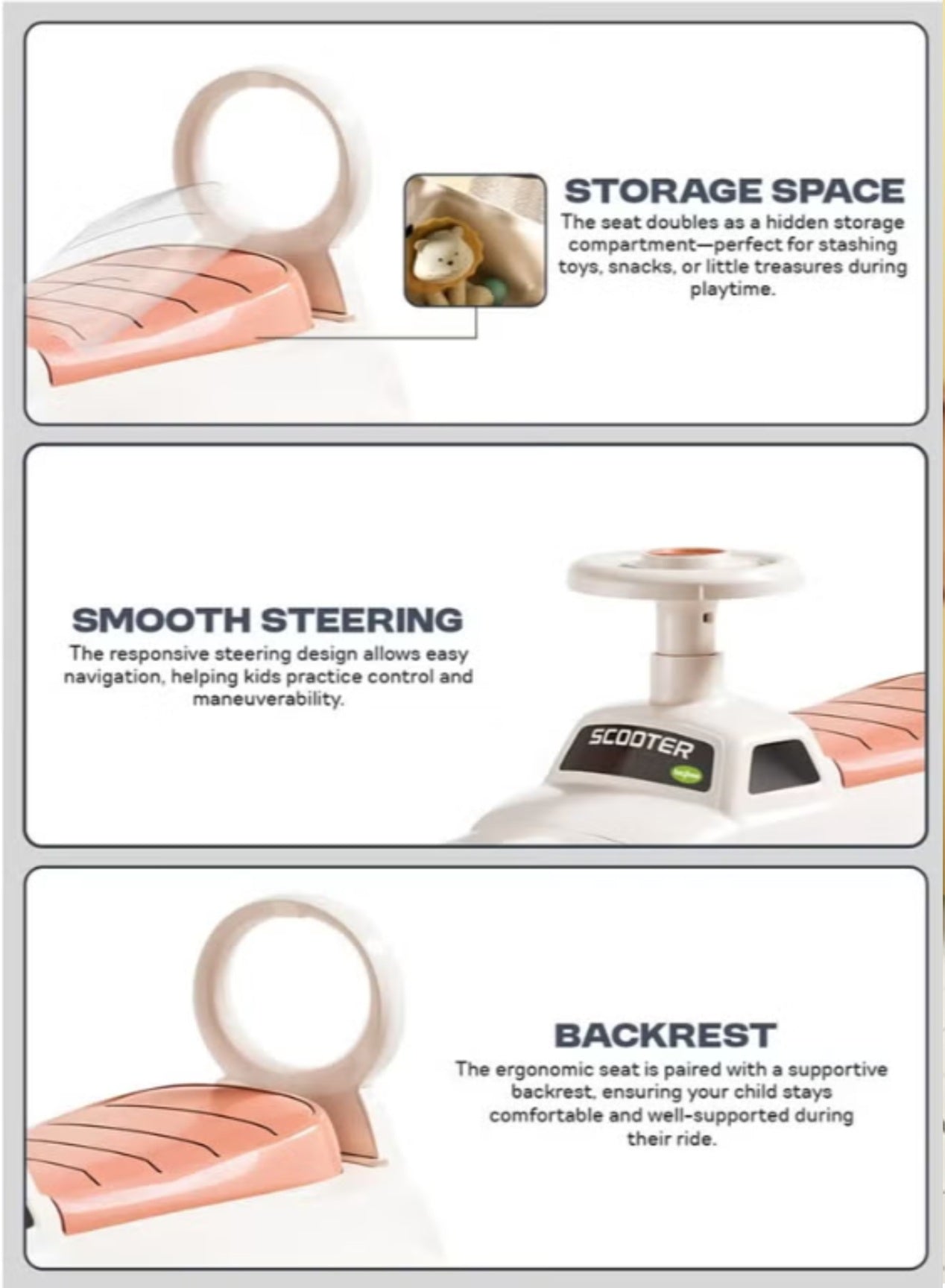 Children's Quad Ride On Car with Music and Light