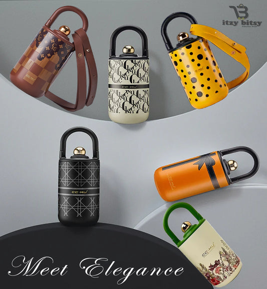 Stainless Steel Vacuum Cup Retro Fashion Water Bottle