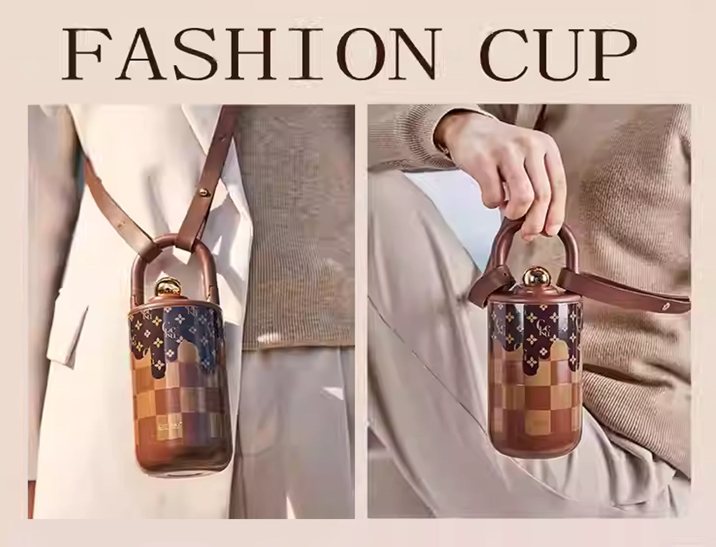 Stainless Steel Vacuum Cup Retro Fashion Water Bottle