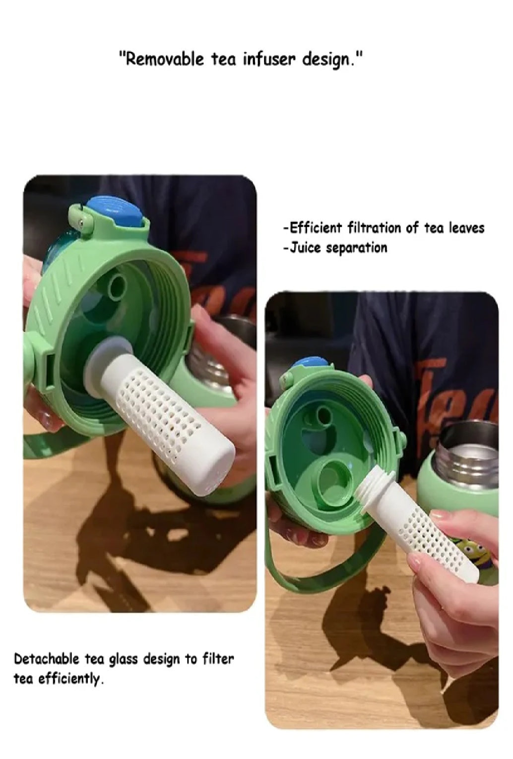 Large Capacity Cartoon Cute 316 Stainless Steel Children's Water Bottle - 800ml