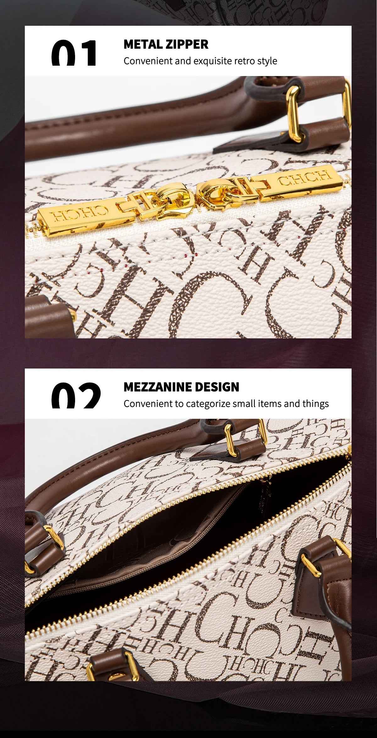 CHCH Women's Large Capacity Tote Handbag