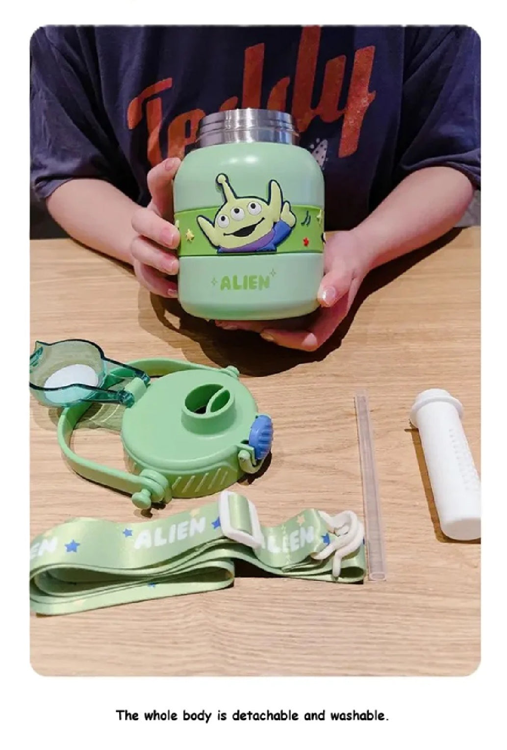 Large Capacity Cartoon Cute 316 Stainless Steel Children's Water Bottle - 800ml