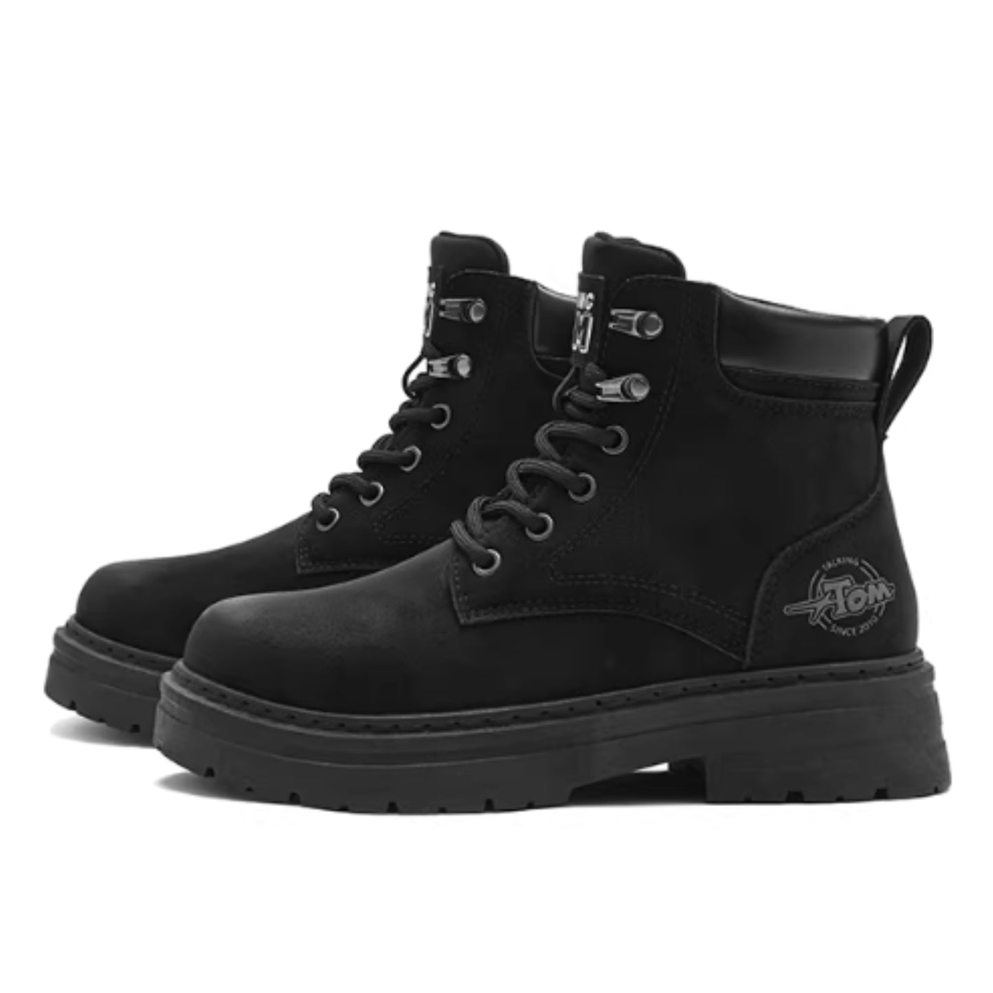 TALKING TOM | High-Top Cargo Boots - Black