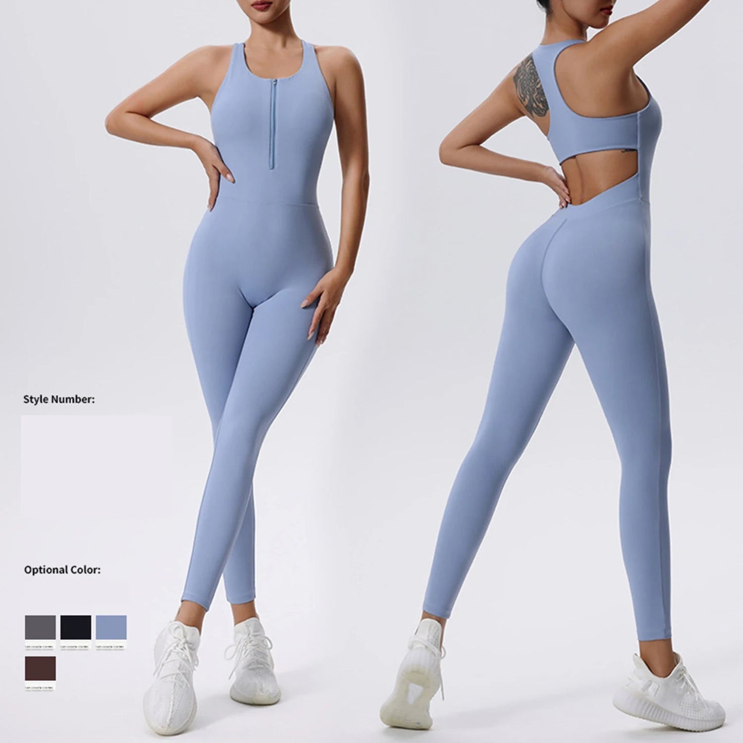 Activewear / Fitness Jumpsuit - itzy bitsy