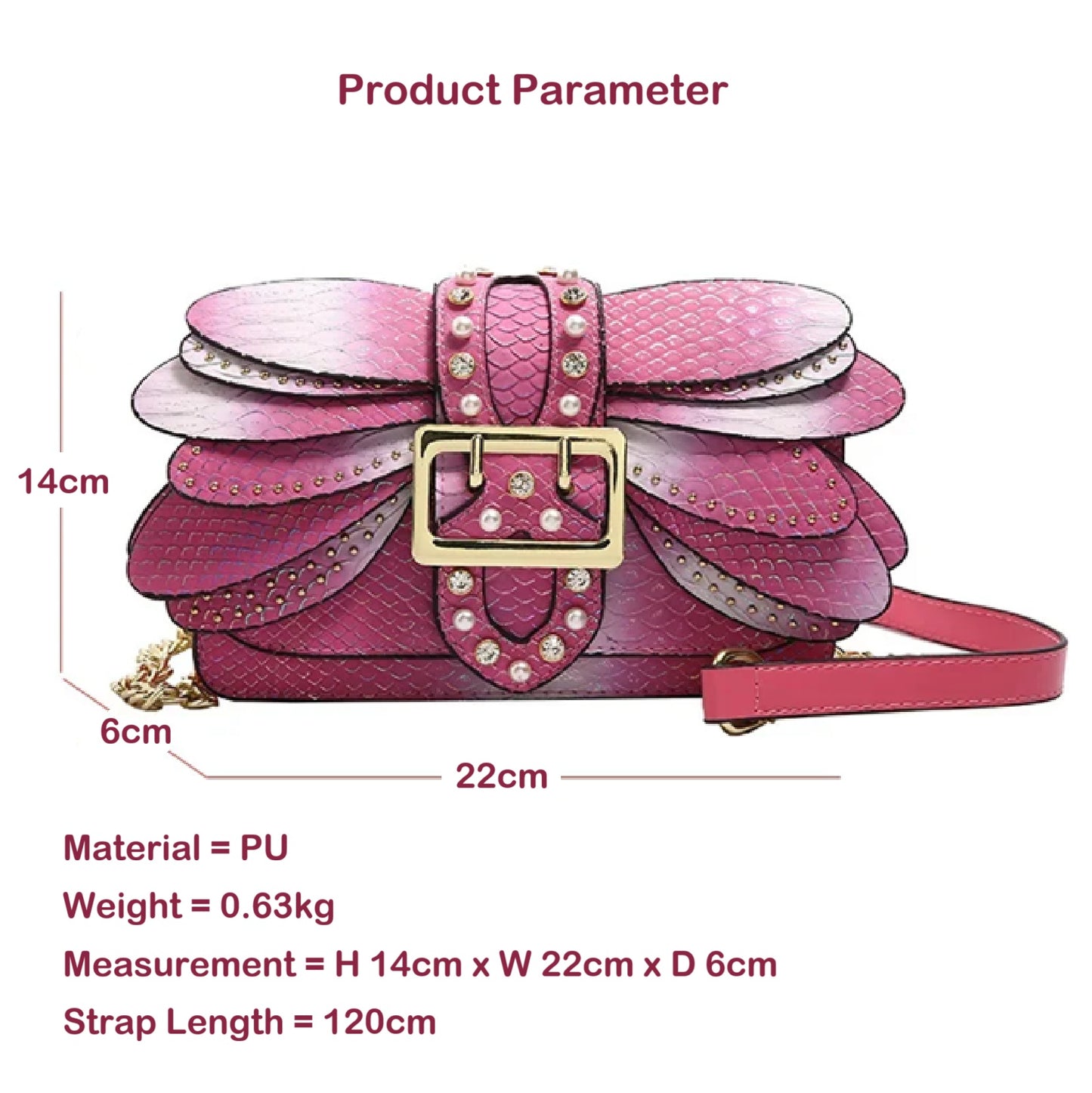 Women's Holographic Wing Crossbody Bag