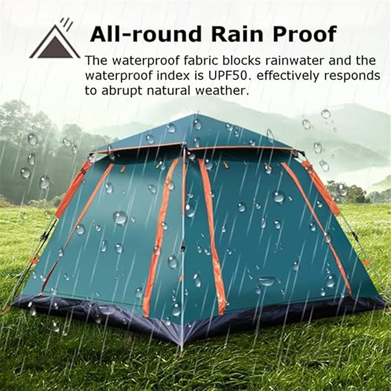 Green Automatic Hexagonal Tent