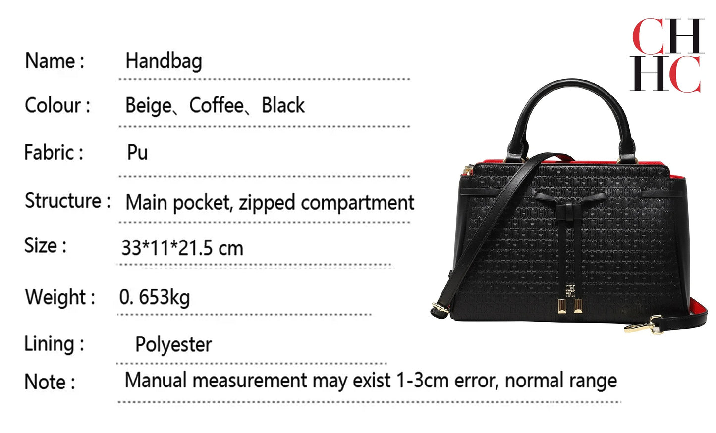 CHHC Women's Retro Trend Casual Tote Bag