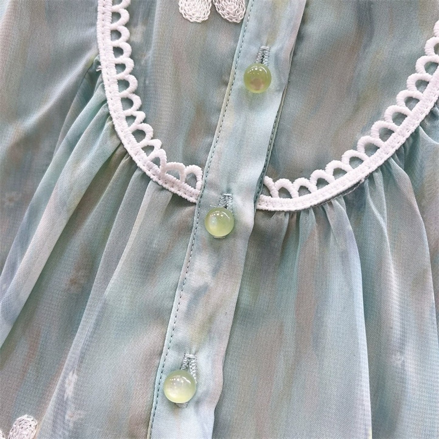 Girls' Classic Flying Sleeve Dress