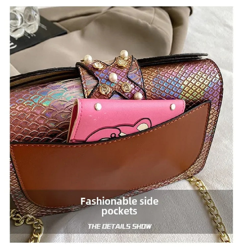 Women's Holographic Wing Crossbody Bag