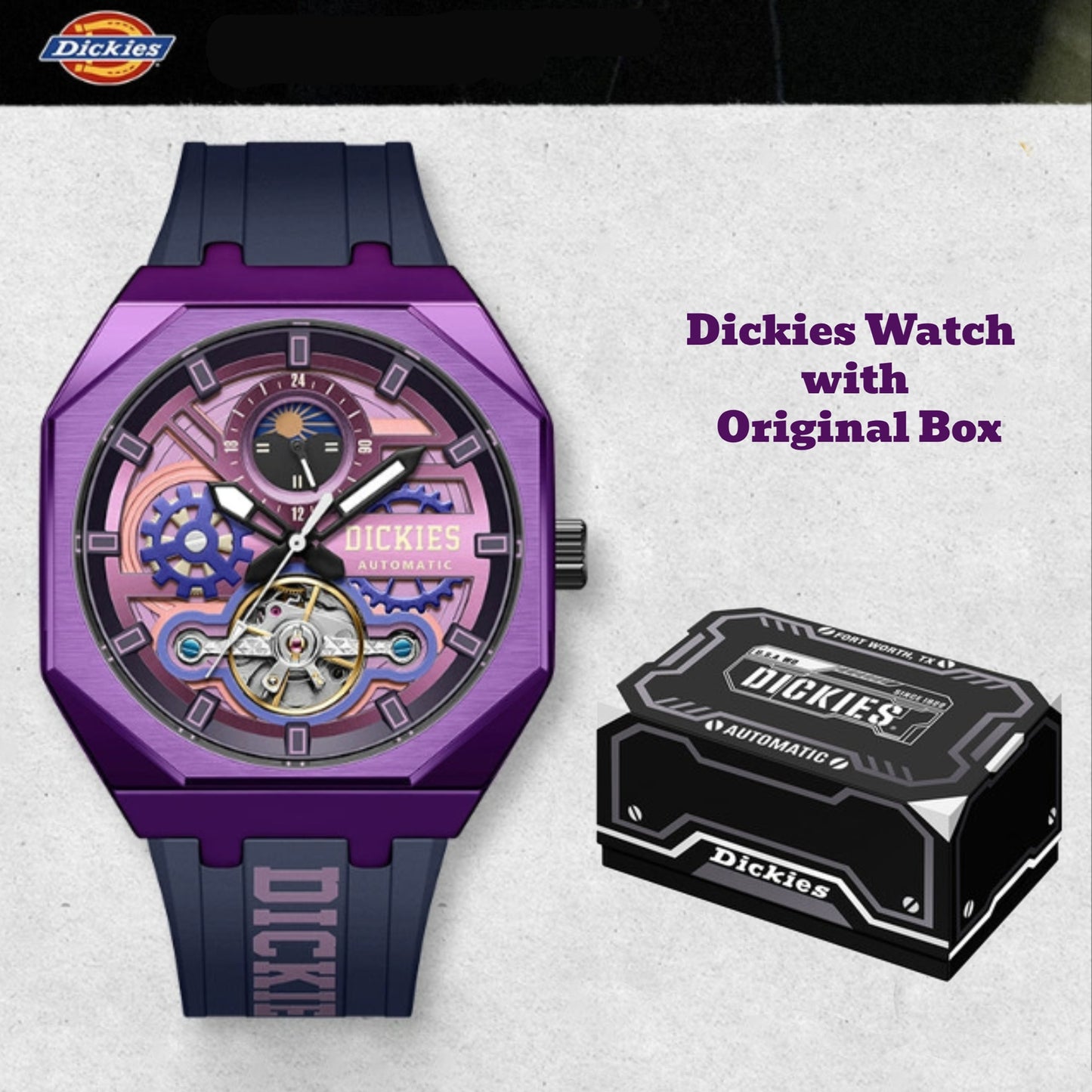 Dickies Mechanical Fully Automatic Skeleton Watch - CL-485