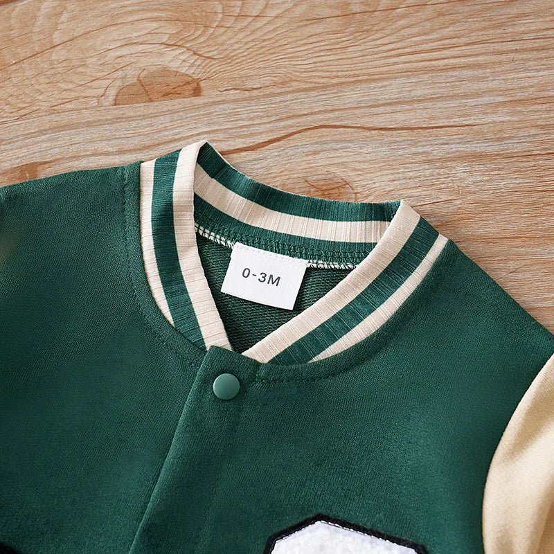 Baby Boston Baseball Jumpsuit - itzy bitsy