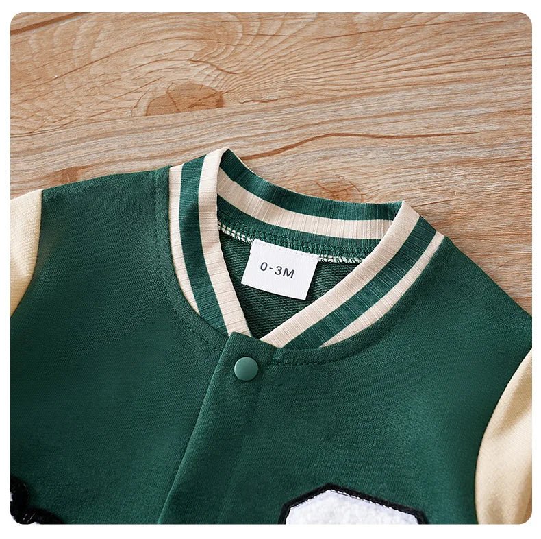 Baby Boston Baseball Jumpsuit - itzy bitsy