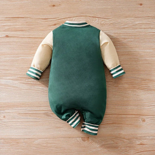 Baby Boston Baseball Jumpsuit - itzy bitsy