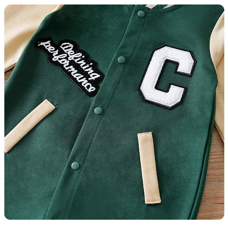 Baby Boston Baseball Jumpsuit - itzy bitsy