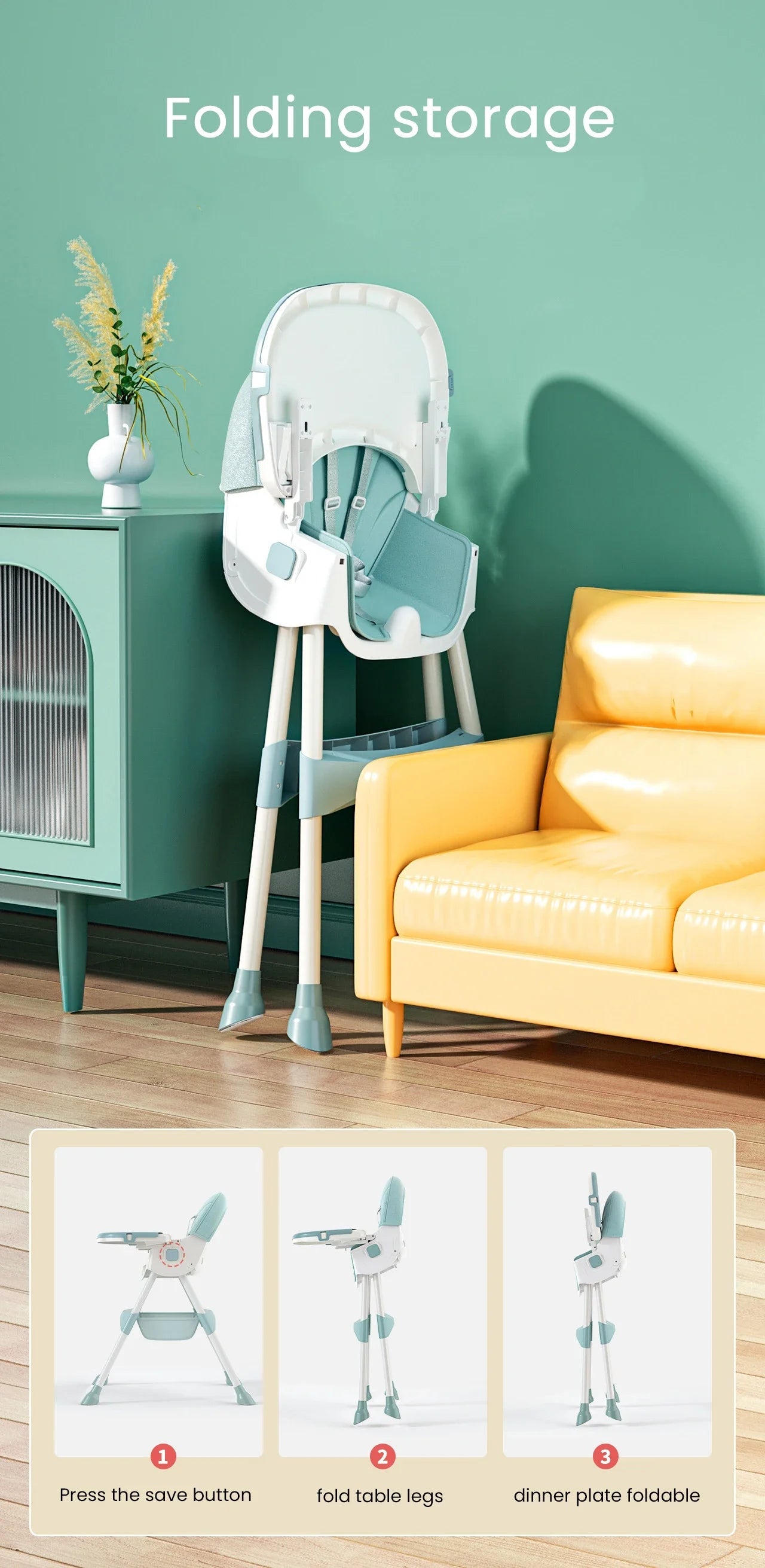 Baby Convertible High Chair - itzy bitsy