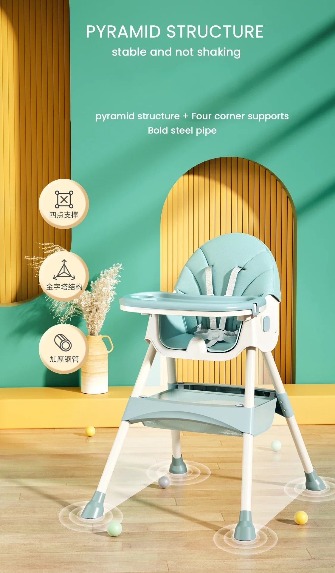 Baby Convertible High Chair - itzy bitsy