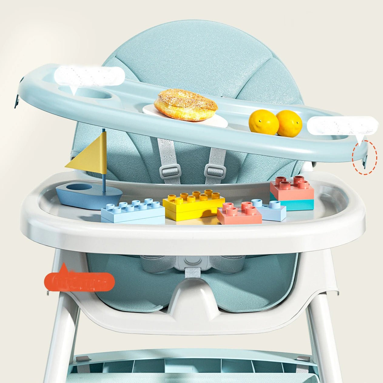 Baby Convertible High Chair - itzy bitsy