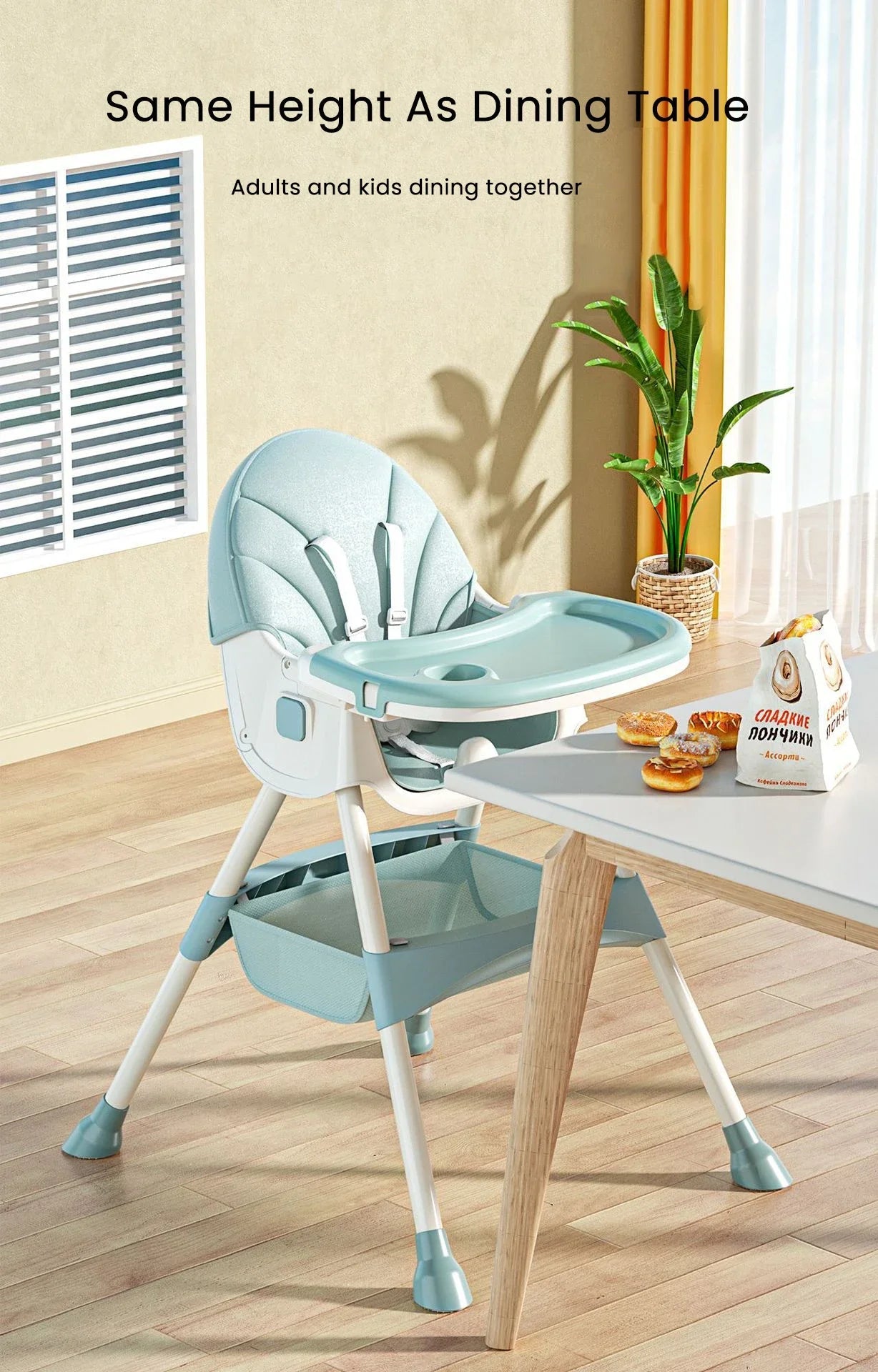 Baby Convertible High Chair - itzy bitsy