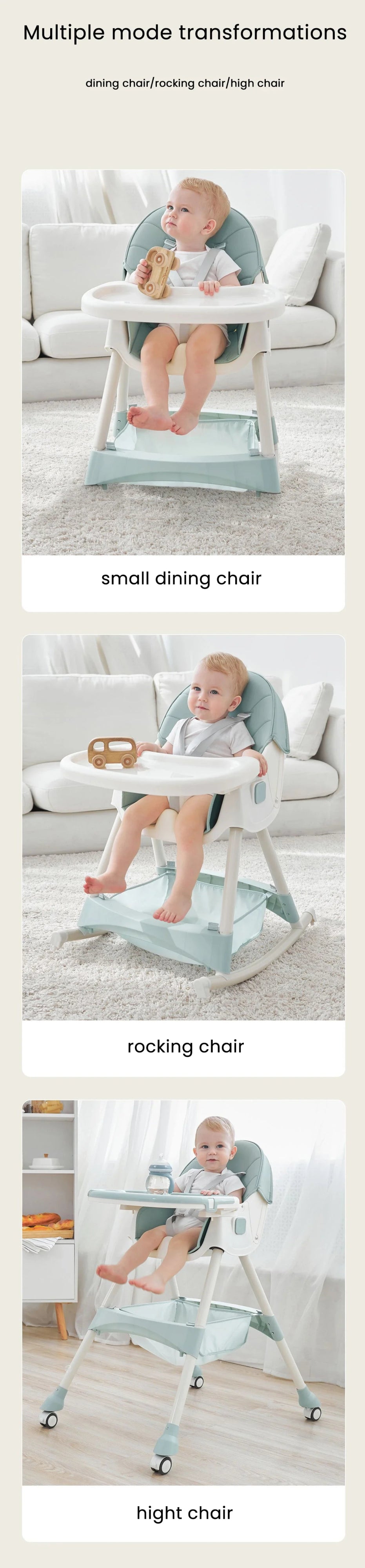 Baby Convertible High Chair - itzy bitsy