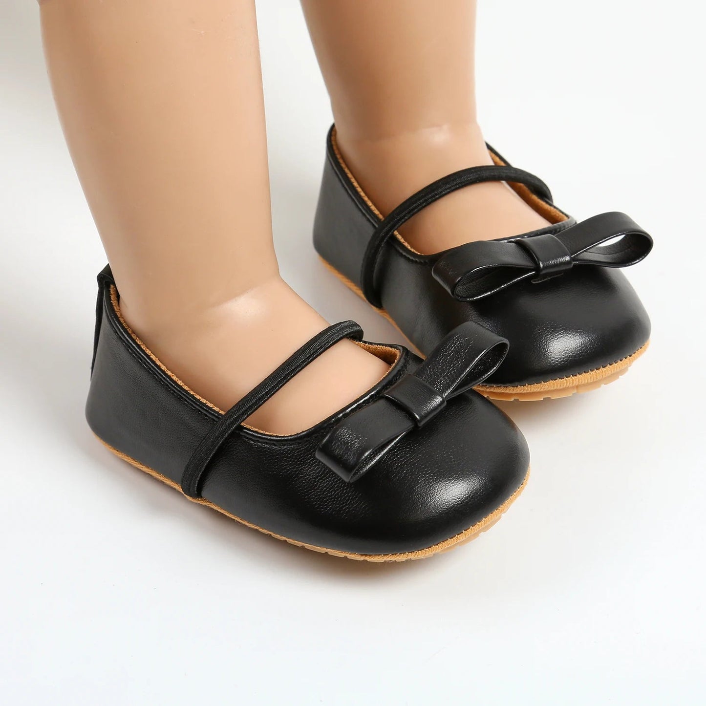 Baby First Walker Leather Shoes Rubber Anti - slip Sole - itzy bitsy