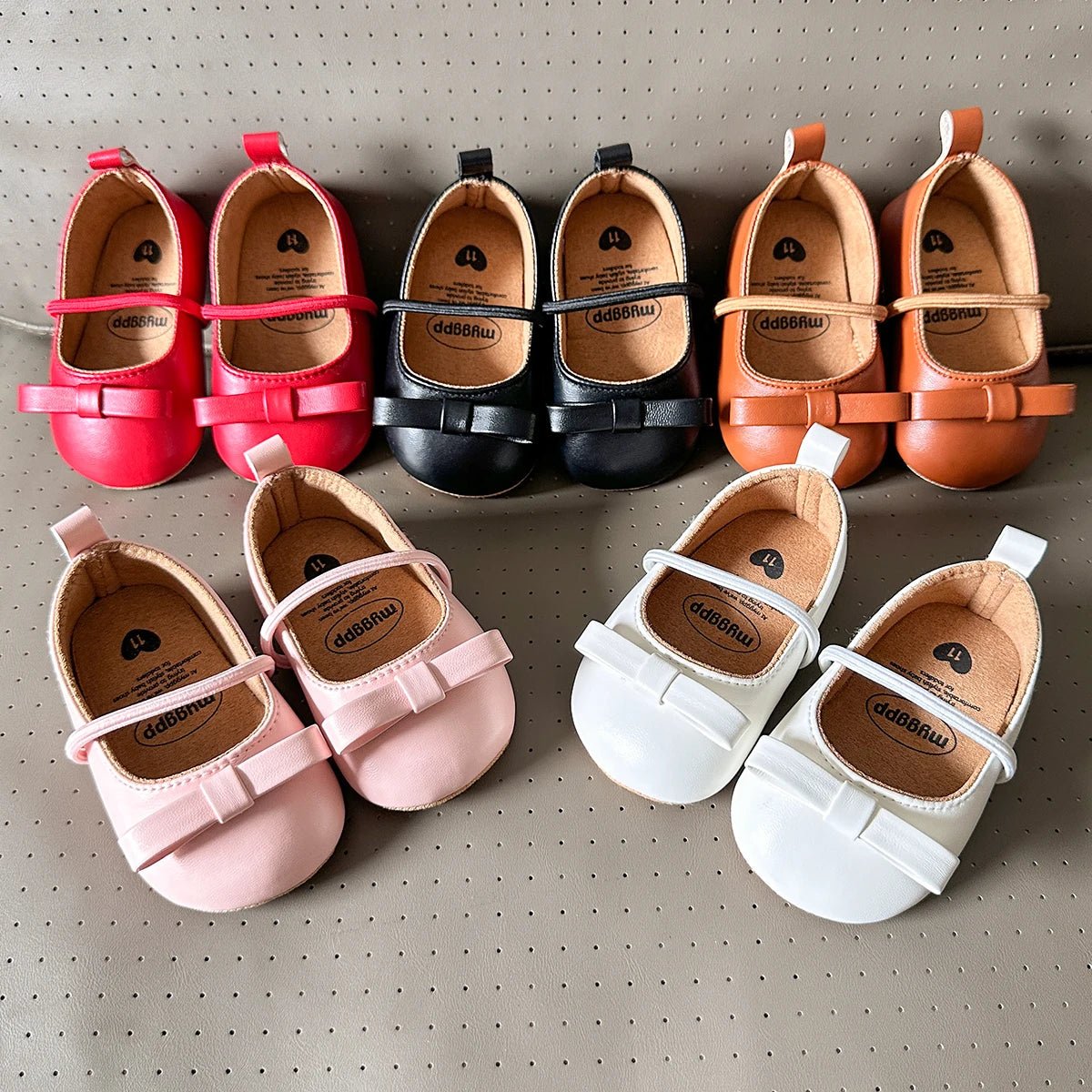 Baby First Walker Leather Shoes Rubber Anti - slip Sole - itzy bitsy