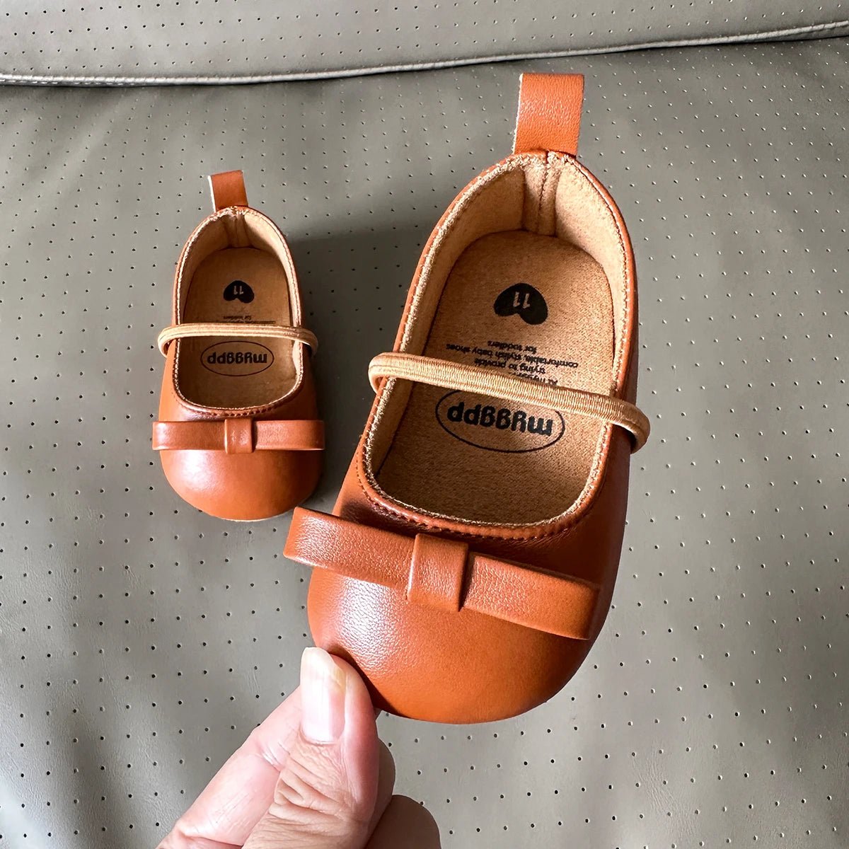 Baby First Walker Leather Shoes Rubber Anti - slip Sole - itzy bitsy