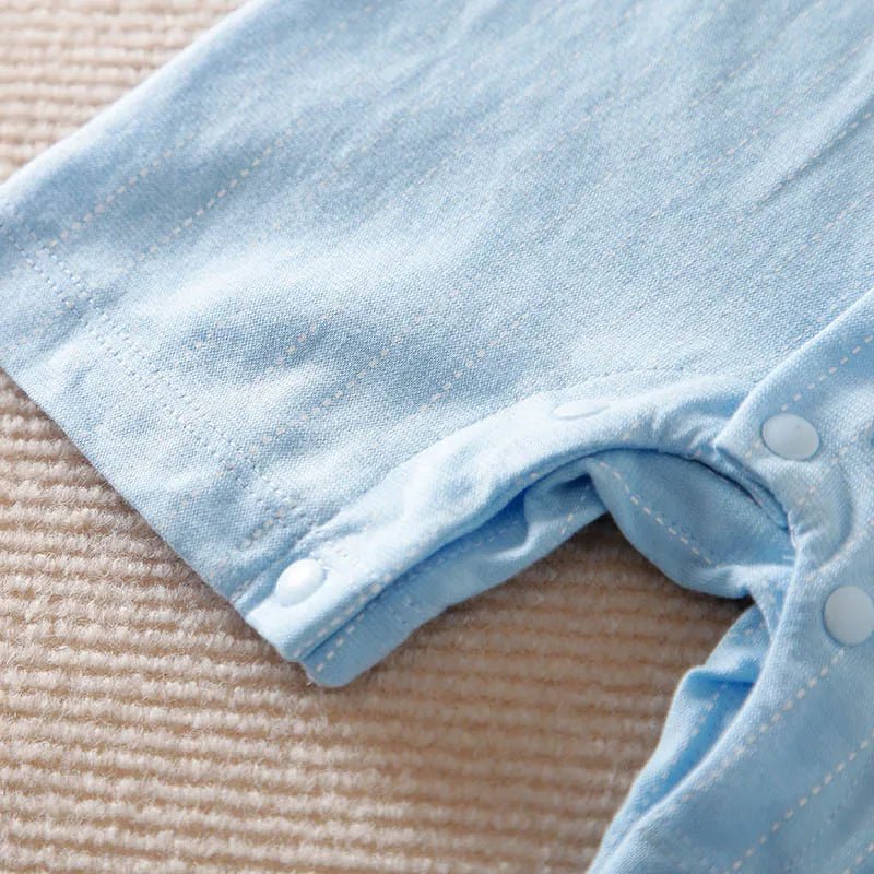 Baby Summer Vest Gentleman Short Sleeve Casual Romper - itzy bitsy