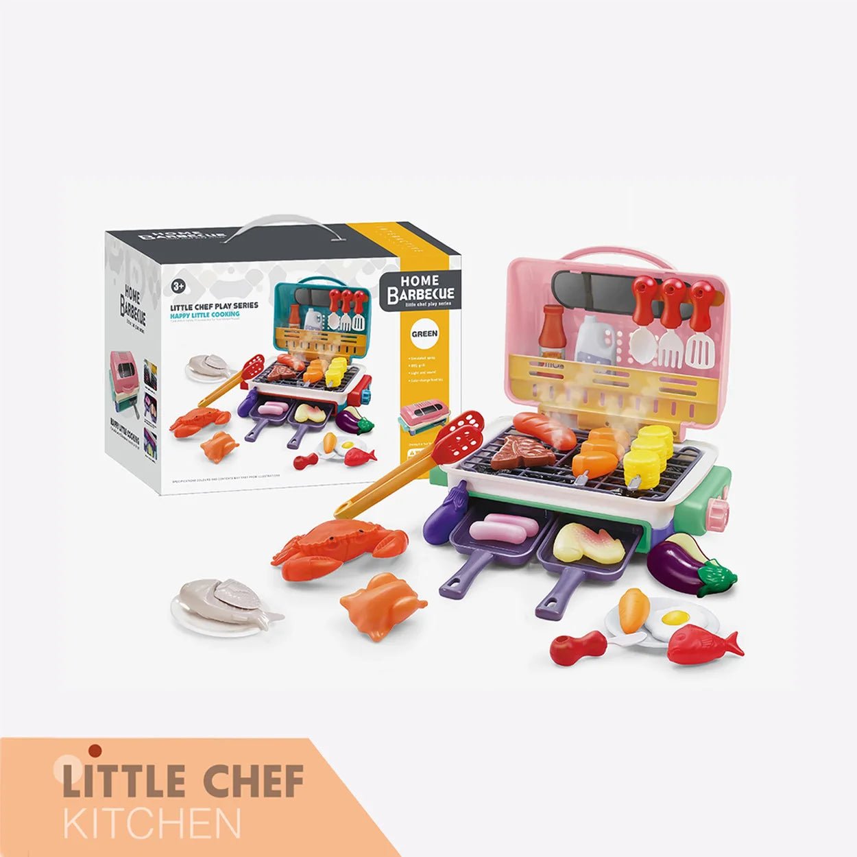 Barbecue with Spray, Light and Sound Playset - itzy bitsy