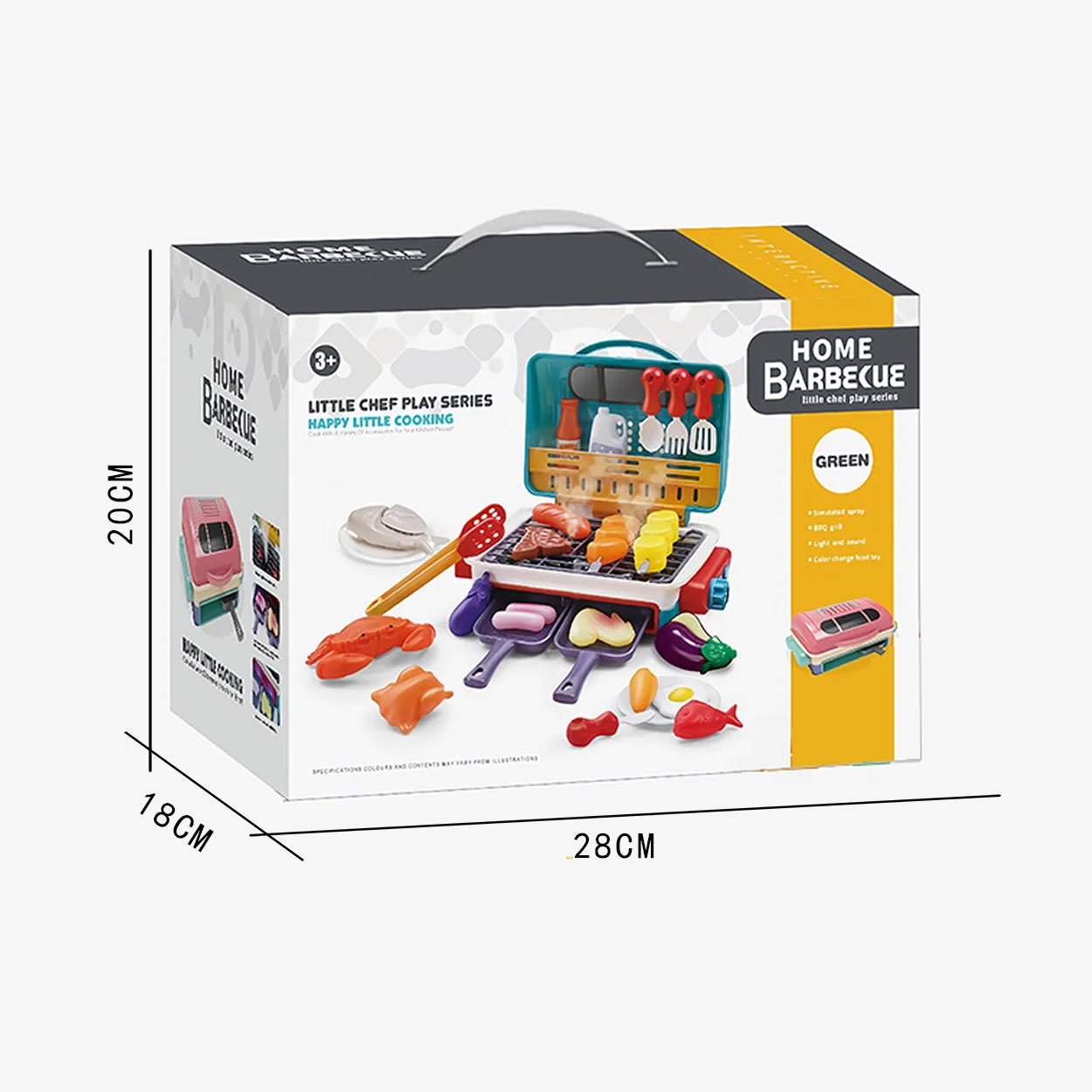 Barbecue with Spray, Light and Sound Playset - itzy bitsy