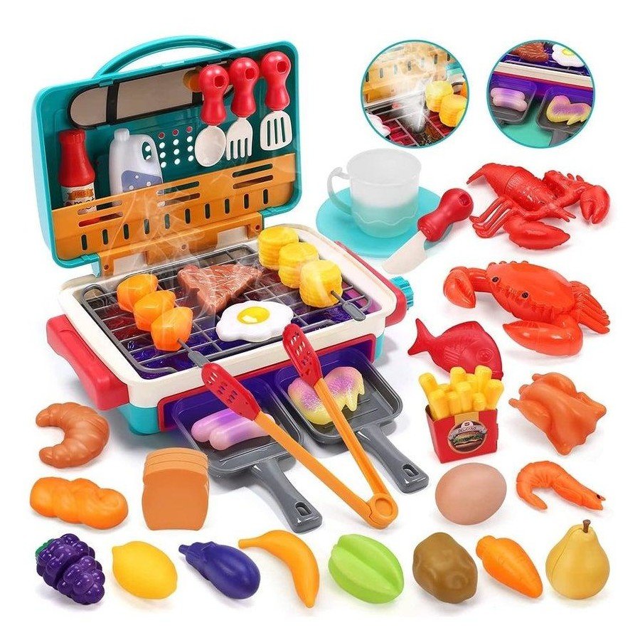 Barbecue with Spray, Light and Sound Playset - itzy bitsy
