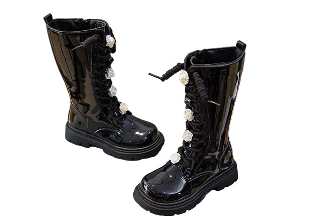 Children's Martin High Flower Boots